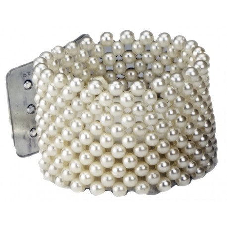 Wide Sugar Corsage Bracelet - Cream R111