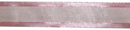Pink 15mm Satin Edge Organza x 25m