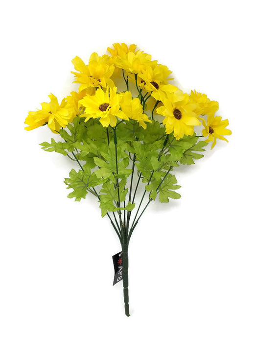 Cosmos Daisy 22 Flower Head Bush - Yellow