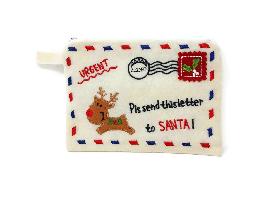 Felt Santa Mail Bags - Cream or Red