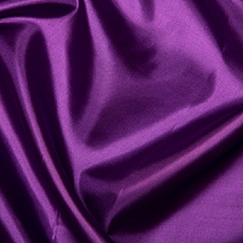Habotai Purple Silk Lining Fabric 100% Polyester  145cm / 58" wide