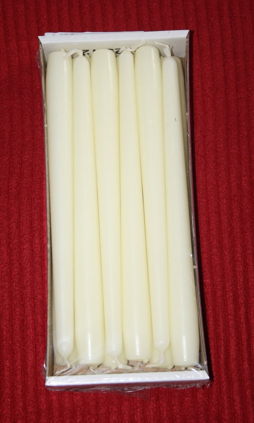 Tapered Candles - Box of 12 - Ivory