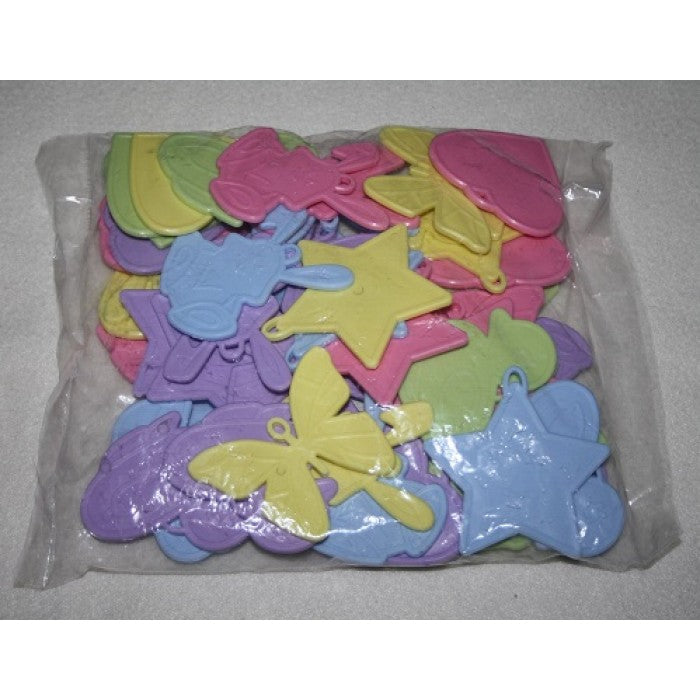 Pastel Colour 50 Plastic Balloon Weights 