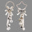 Hanging Silver & White Bells - Selected at random