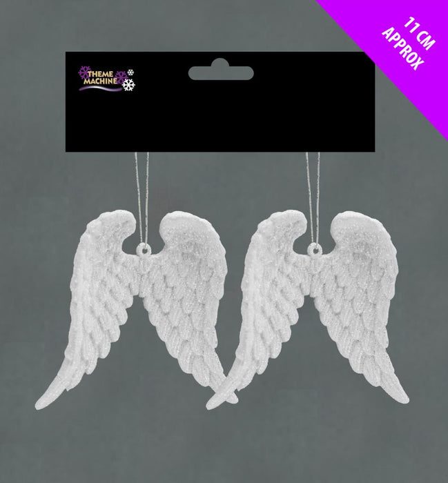 2 Glitter Angel Wings