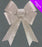Jumbo Glitter Bow - Champagne Gold
