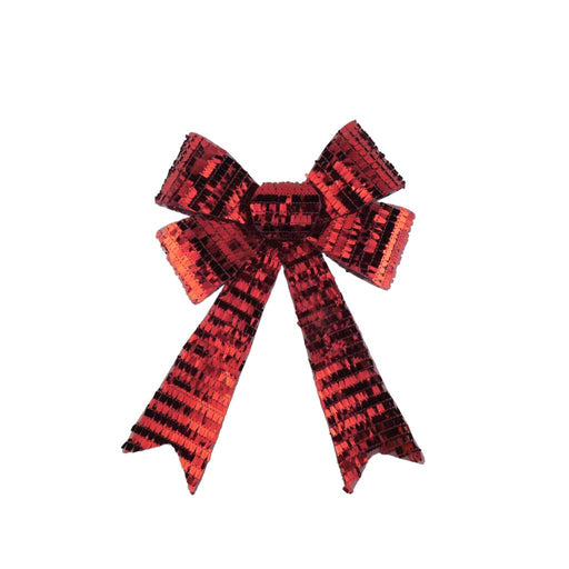 Sequin Bow 22 x 32cm - Red