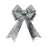 Giant Sequin Bow  - Silver