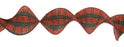 Ruffle Ribbon - 10cm x 2.7m - Tartan