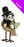 Mr Gold Glitzy Bird x 22cm