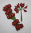  bag of 6 *burgundy*miniature foam calla lilies flowers 12 stems 
