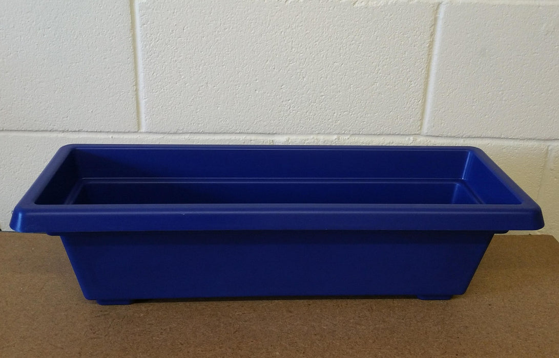 59cm Plastic Flower & Plant Trough  - Dark Blue