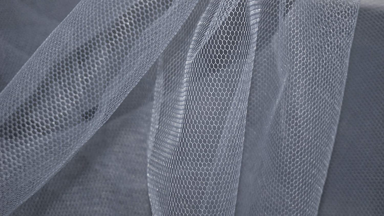 1 metre Flare Free Dress Net Fabric Dark Grey
