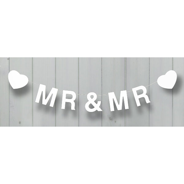 Wooden Bunting - Mr & Mr 