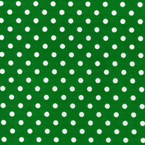 4mm Polka Dot Polycotton Fabric x 112cm - Emerald