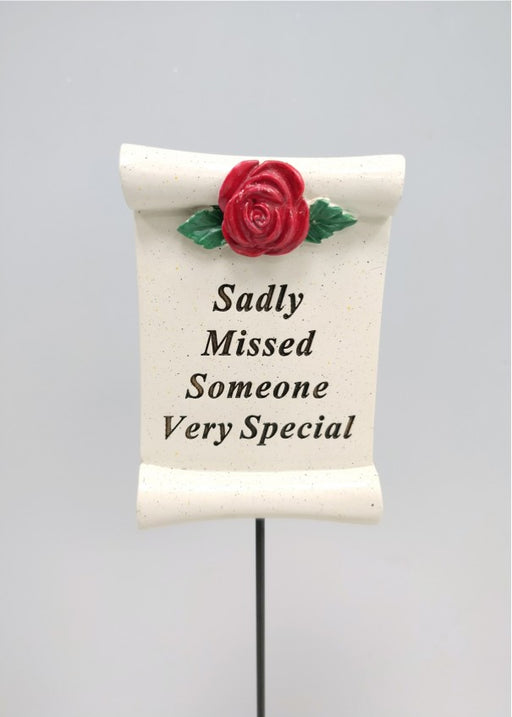 Red Rose Scroll Stick - Someone Special