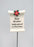 Christmas Scroll Poinsettia Memorial Stick - Choice of Loved One