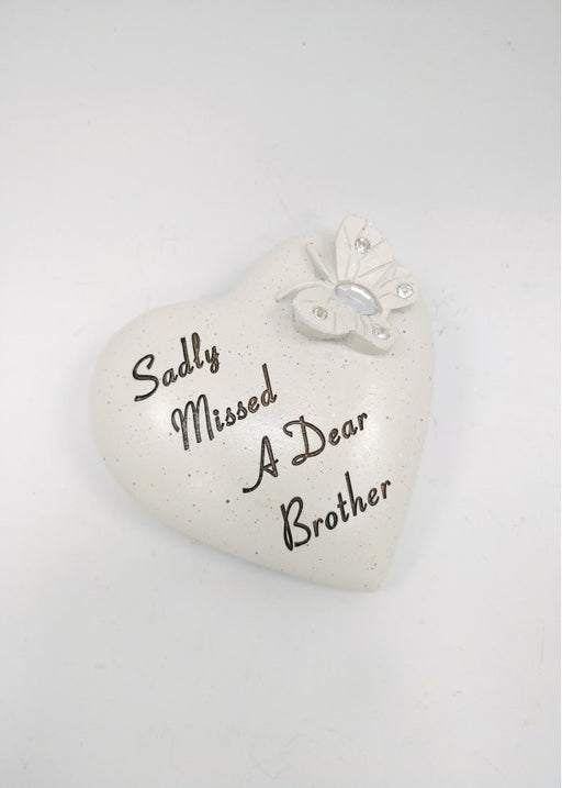 Small Diamante Butterfly Heart - Brother