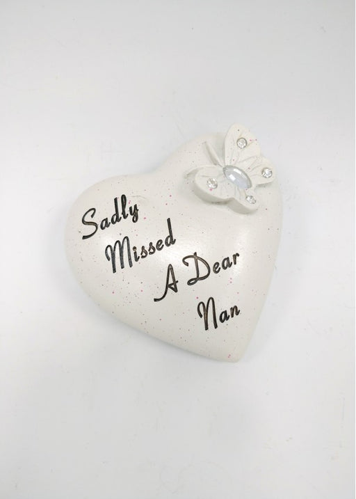 Small Diamante Butterfly Heart - Nan