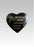 Black & Gold Lily Heart Stone - Mum & Dad