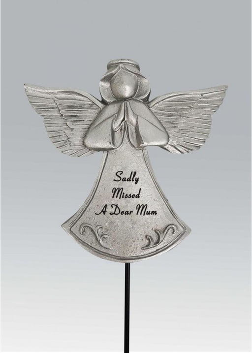 Silver Guardian Angel Stick - Mum