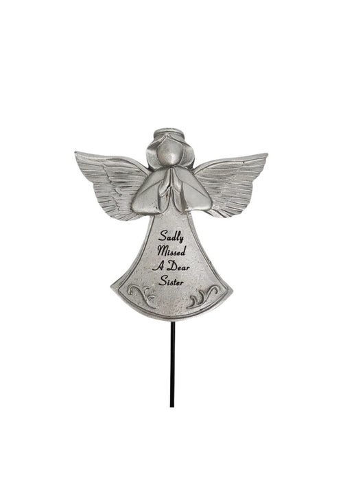 Silver Guardian Angel Stick - Sister