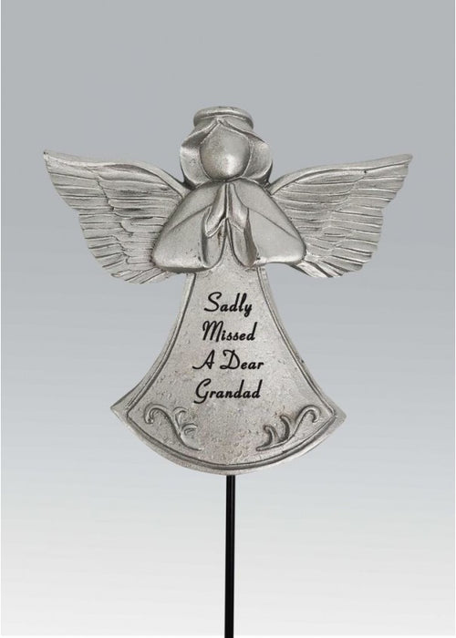 Silver Guardian Angel Stick - Grandad