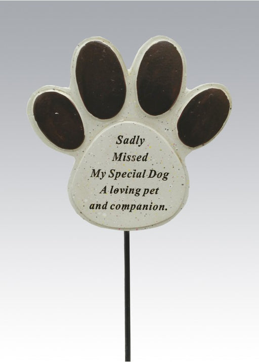 Dog Paw Pet Memorial Stick