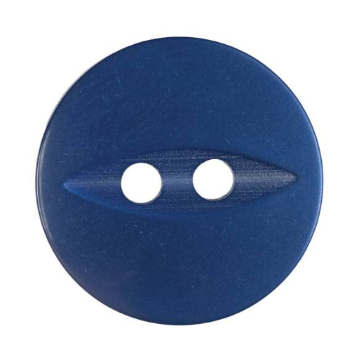 16mm-Pack of 5, Mid Blue Fisheye Buttons