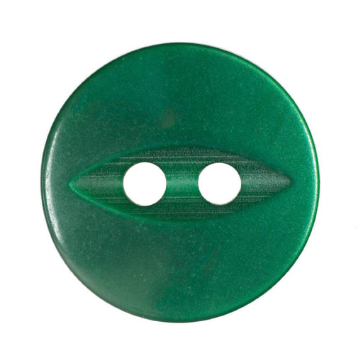 14mm-Pack of 8, Emerald Fisheye Buttons