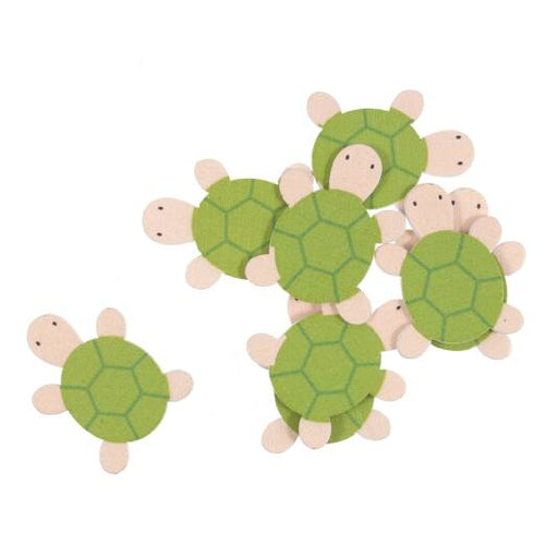 8 Self Adhesive Green Tortoise