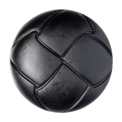 15mm, Pack of 3 Chunky Buttons , Black Faux Leather