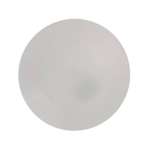 16mm-Pack of 6, Flat Shiny Ivory White Buttons