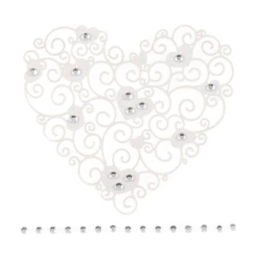 Craft Embellishments Filigree Heart 6cm -  White