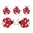 Ladybirds with Glitter Pack of 5