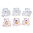 Baby Teddies Self Adhesive , Pack of 6, Pink and Blue mix