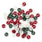 7mm Small Craft Buttons - 4g Random Red, Green and White Shades