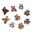 Novelty Craft Buttons, Teddy Bears, Assorted Colours , Pack of 9