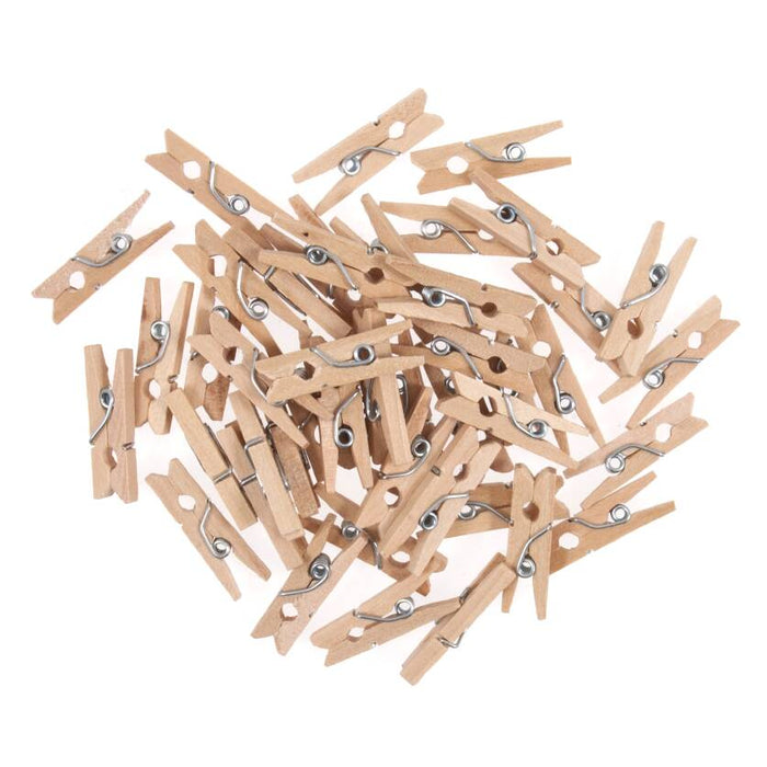Pack of 45 Wooden Small Pegs 25mm Size