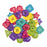 Novelty Craft Buttons Assorted Colour Geometry Shapes - Pack of 20g