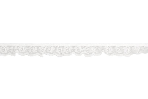 White Frilled Lace x 30mm - per Metre