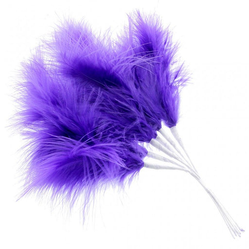 Fluffy Purple Feathers x 6 