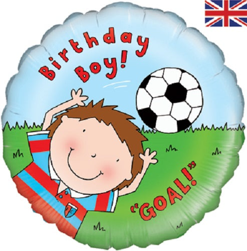 18" Foil Balloon - Birthday Boy Goal!