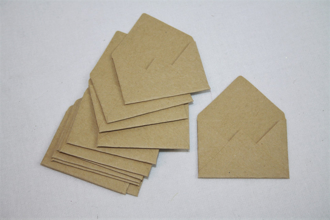 Mini Brown Paper Envelope x 12