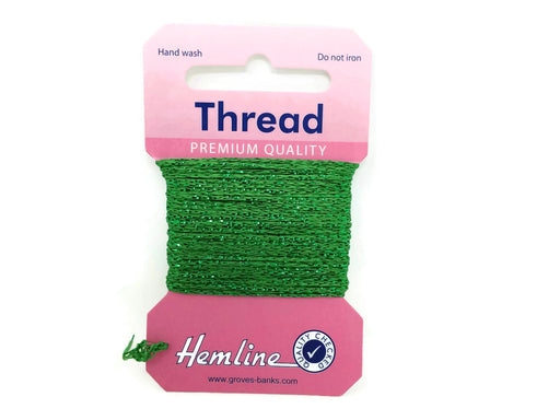 Glitter Thread x 10m - Emerald Green