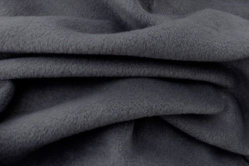 1 Metre Grey Anti Pill Plain Polar Fleece 100% Polyester 63"/160cm