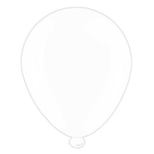 8 Balloons - 10" size - White