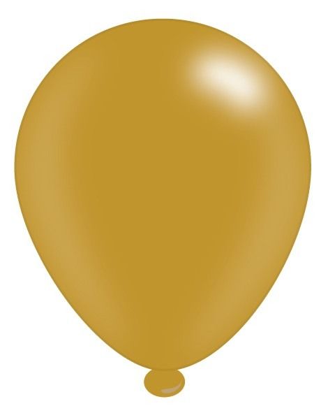 8 Balloons - 10" size - Gold