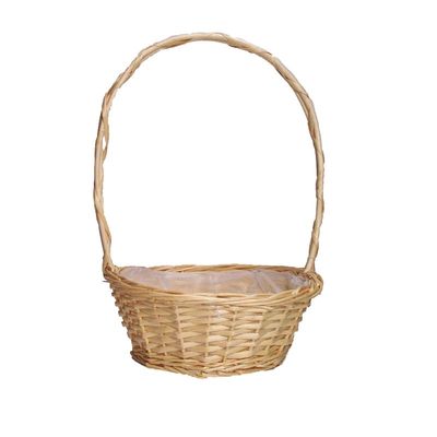 Round Florida Light Wicker Basket x 25cm