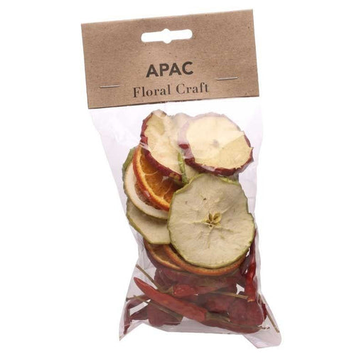 Mixed Bag of Dried Natural Orange and Apple Slices with Red Chilies
